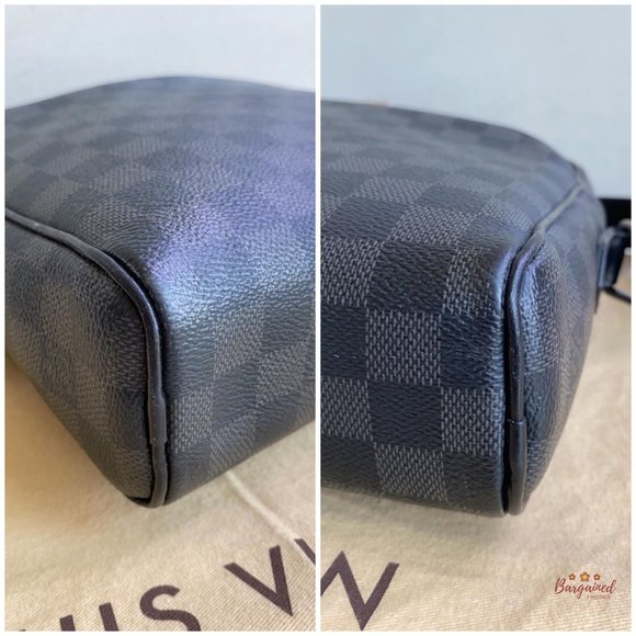 Authentic Louis Vuitton Damier Graphite Canvas Dayton Reporter PM Crossbody Bag - Picture 9 of 14